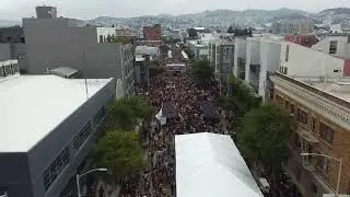Flying over 400K folks at Folsom Street Fair in San Francisco Sept 28, 2025. 