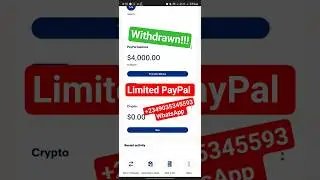 How to withdraw money from a permanently limited PayPal account. Quick fix