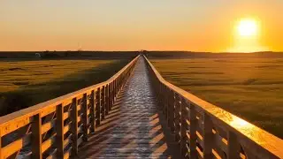 Sandwich Boardwalk 1,350 feet long, walk to the ocean Cape Cod  Massachusetts