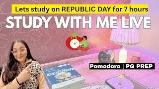 Study With Me LIVE ✅ 50:10  | Pomodoro | 7 hrs PG Exam #neet2026 #neet #neetmotivation #ytlivestream