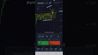 Parallel Channel Breakout Strategy 🔥| Price Action With Explain P4 | Pocket Option Trading #shorts