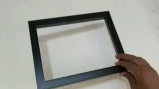 Frame art work black box moulding with mount window