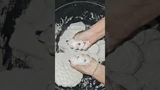 Homemade mixtures 🤍#asmr #homemadechalk #gymchalk #calcium #mixture