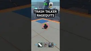 Trash Talker Rage Quit 😂 | Duel Warriors | #roblox #viral #fyp #pvp