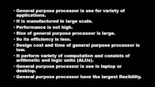GeneralPurpose Processor | Electrical and Electronics Engineering | Electrical Engineering