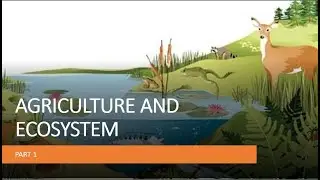 Lecture # 9. Agriculture and Ecosystem part 1