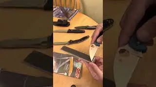 Quick and easy freehand stropping your knife tips! Keep your blades sharp!