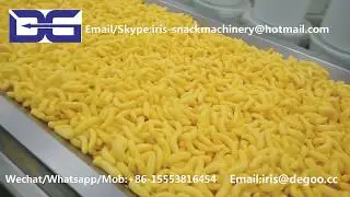 Extruded Corn Puff Machine/Cereal Extrusion Banana Snack Production line