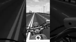 Traffic Rider## bullet bike riding ##black in white ￼