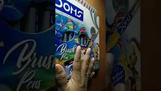 Unboxing Dom's brush pen ❤️✨ #shorts #brushpen @sowmyaamin3484