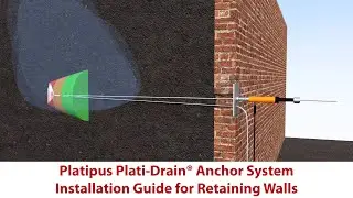 Plati-Drain Anchor System - Installation Guide for Retaining Walls