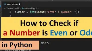 Python Program to Check Even OR Odd Number ? | 100 Python Program Series | #dsdude  #pythonprogram 