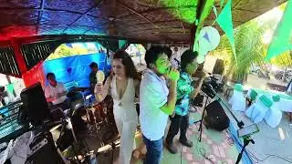 SoulString Band with jammers Parener on drums, Paul on vocals