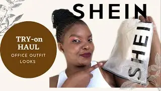 SHEIN HAUL - OFFICE/WORK CLOTHES - CHIC/ELEGANT| LEATHER| NOT TRUE TO SIZE🤡 SOUTH AFRICAN YOUTUBER