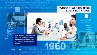 Corporate Timeline Presentation, corporate history & timeline slideshow|Free After Effects Template