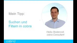 cobra CRM TUTORIAL: Suchen und filtern