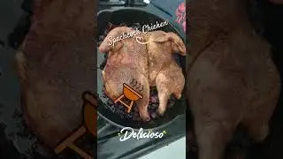 Smoked Spatchcock Chicken over Beets! 🍗🔥 #Cooking #Shorts