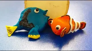 DIY Nemo And Dory |Polymer clay Nemo And Dory |Handmade Nemo And Dory |Nemo and Dory  Clay Statue