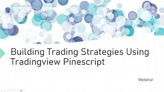 Build Trading Strategies using Tradingview Pinescript - Tutorial