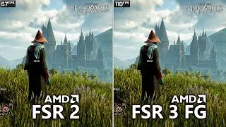 Hogwarts Legacy - AMD FSR 3 Frame Generation - RX 6400
