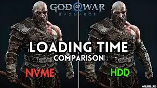 God of War Ragnar&ouml;k | NVME  vs HDD |  Loading Time Comparison | 4K