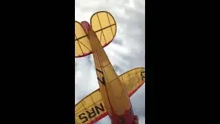 Cessna Cr3 free flight rubber powered model airplane flight 3