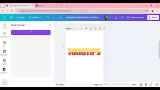 Create a Split color text effect 💯 | Canva Tutorial