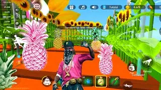 Grow Pineapple in Free Fire🍍| Tree andFruits Bada kese kare Free Garden Craftland Map Me✅#video 