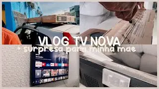 Vlog Tv nova / compramos sem minha m&atilde;e saber