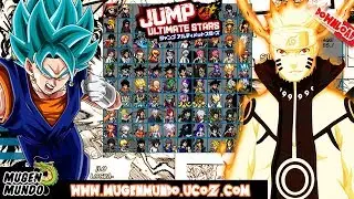 Jump Ultimate Stars Reborn V3.5 MUGEN GAME (DOWNLOAD GAME) #MugenMundo