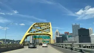 Fort Pitt Tunnel Entrance to Pittsburgh 4K