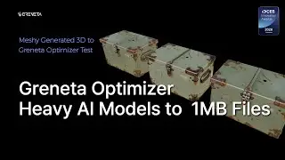 How to Optimize Meshy AI 3D Data by 95% Using Greneta Optimizer