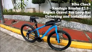 Bike Check Sandugo Brusko | Sagmit Gravel Pro Loop Bar Unboxing Install | Budget Touring Bike Build