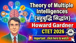 Theory of Multiple Intelligences | बहुबुद्धि सिद्धांत | #ctet #intelligence #howardgardner #cdp #tet