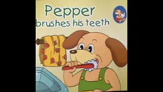Pepper brushes his teeth