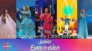 My Top 3 from EVERY JESC country | 🇪🇪 🇫🇷 🇬🇪 🇩🇪 🇬🇷 🇮🇪 🇮🇹 🇰🇿 🇱🇻