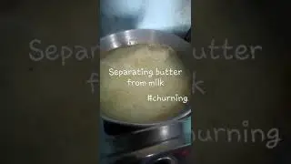 Churning process. #butter #milk #churning