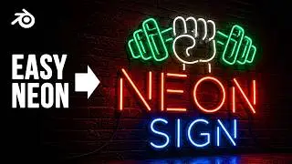 How to Create Realistic Neon Signs in Blender (Easy Tutorial)