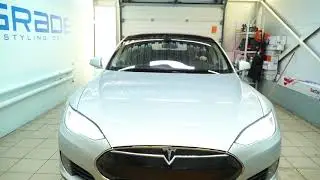 Tesla Model S защита плёнкой &ldquo;SunTek ULTRA&rdquo; и  очистка кожи