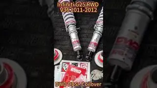 with DWD DDS+ Coilover, lowering your car #G25coilovers #infiniticoilovers #coilovers #loweredcars