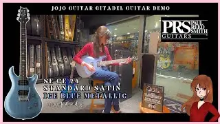 PRS SE CE 24 Standard Satin Ice Blue Metallic Electric Guitar Demo by Jojo Guitar Citadel Singapore