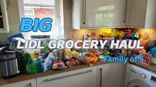 BIG Lidl Haul | Weekly Shop | UK Family of 5 | Meal Plan