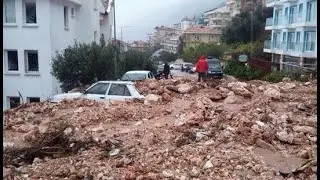 Turkish Antalya flooded due to heavy rains 2024