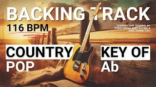 Cinematic Heartland Drive Country Pop Backing Track in Ab Major | Around 116 BPM