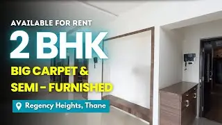 Biggest Carpet 2 BHK Balcony Flat For Rent In Thane West | Semi Furnished | Prime Location