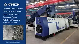 Kitech Machinery KCP Series Double Stage Plastic Pelletizing Machine for Recycling Printed LDPE Film