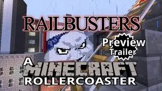 Railbusters - A Minecraft Roller Coaster - Sneak Preview Trailer
