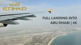 MAJESTIC ETIHAD A380 landing into ABU DHABI