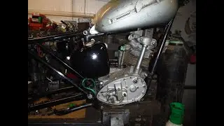 Triumph Tiger Cub project - Timing cover removed to check inside for peace of mind!