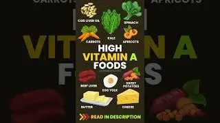 Top 10 Foods Rich in Vitamin A for Better Vision and Skin #vitamin #healthyfood #bettervision